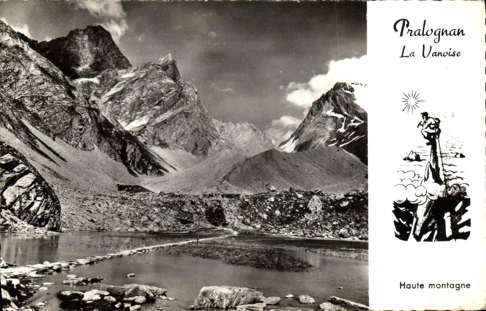 MODERN CARD Pralognan Vanoise Lac of the cows Grande breakage Points and switches of Gliere