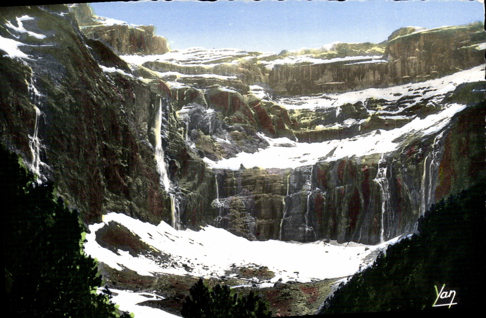 MODERN CARD Gavarnie bottom of the Circus