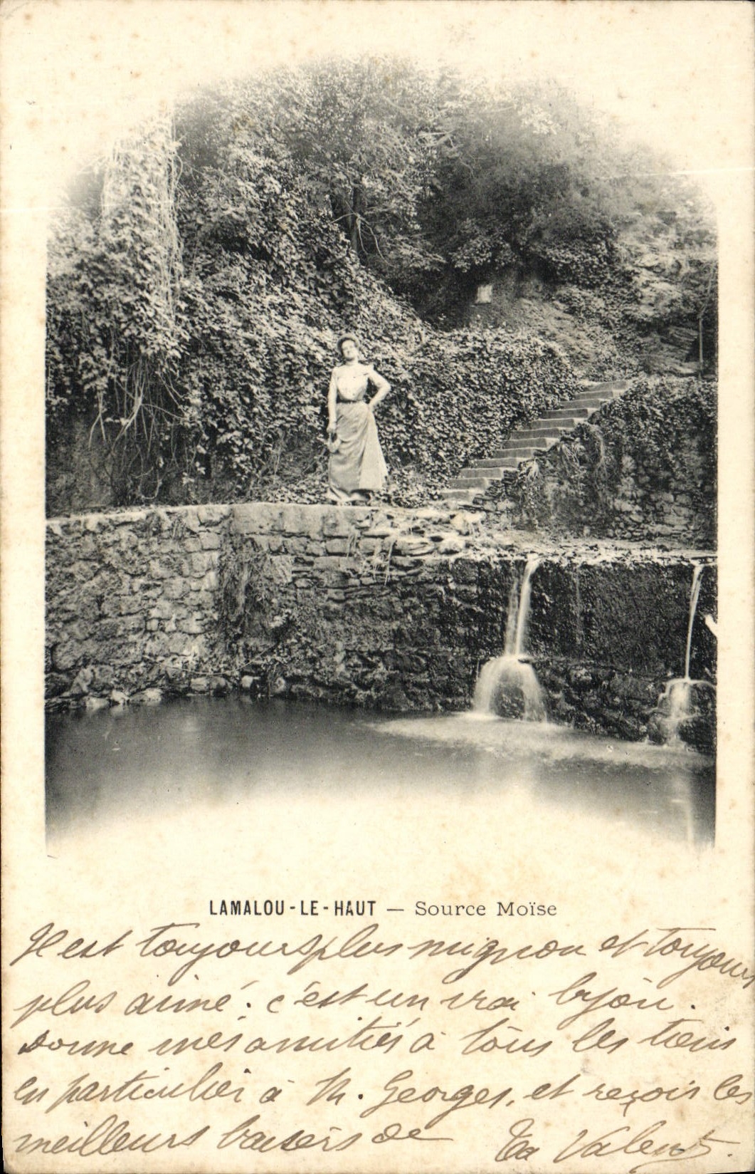 CPA Lamalou Le Haut Source Moise