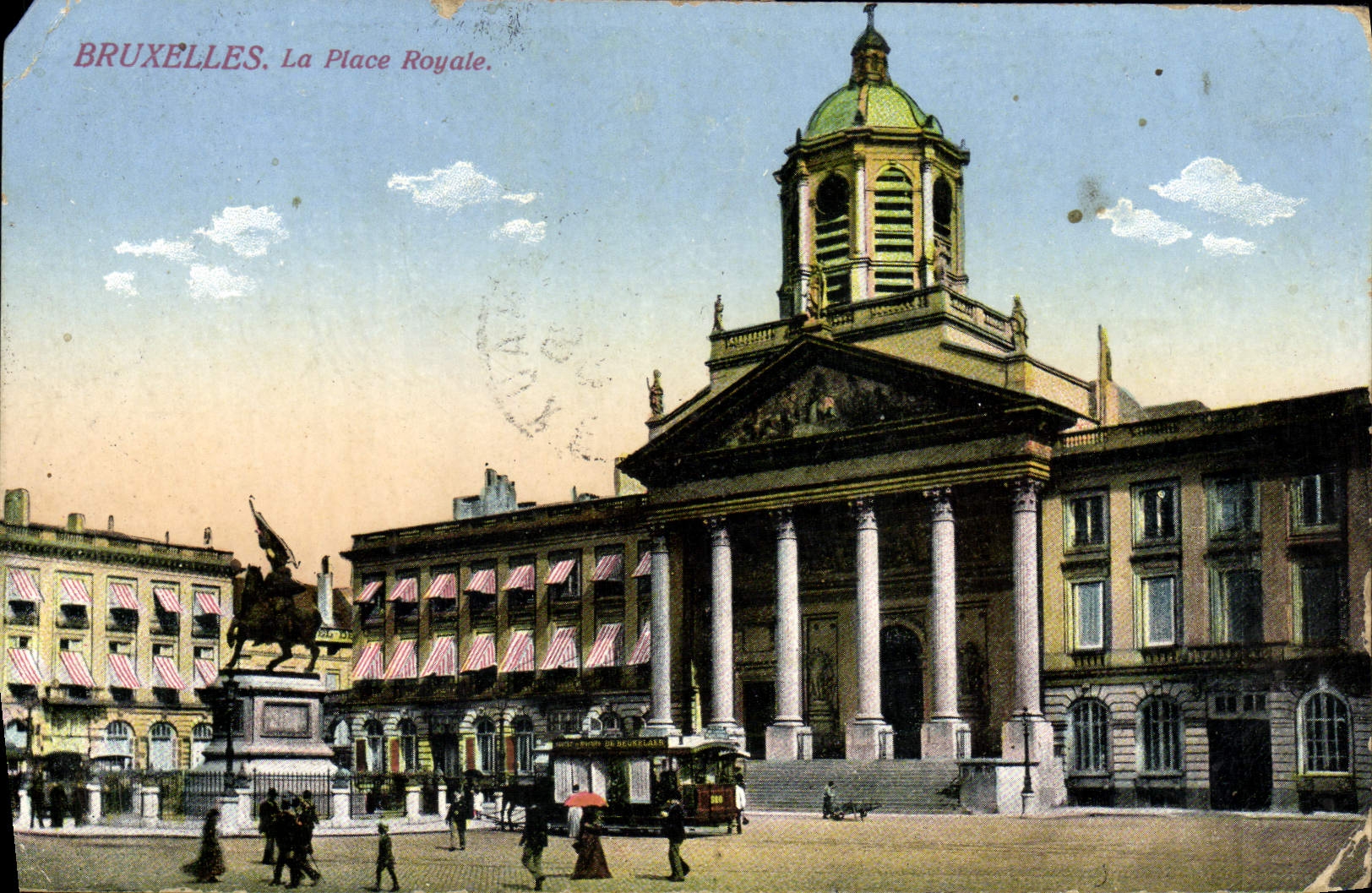 CPA Bruxelles La Place Royale