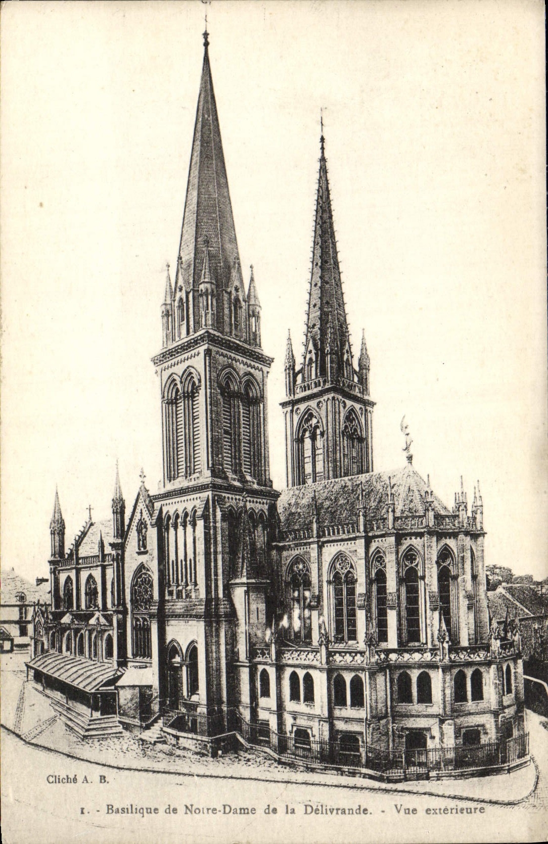 Basílica de la POSTAL de la VENDIMIA de Notre Dame de Delivrande