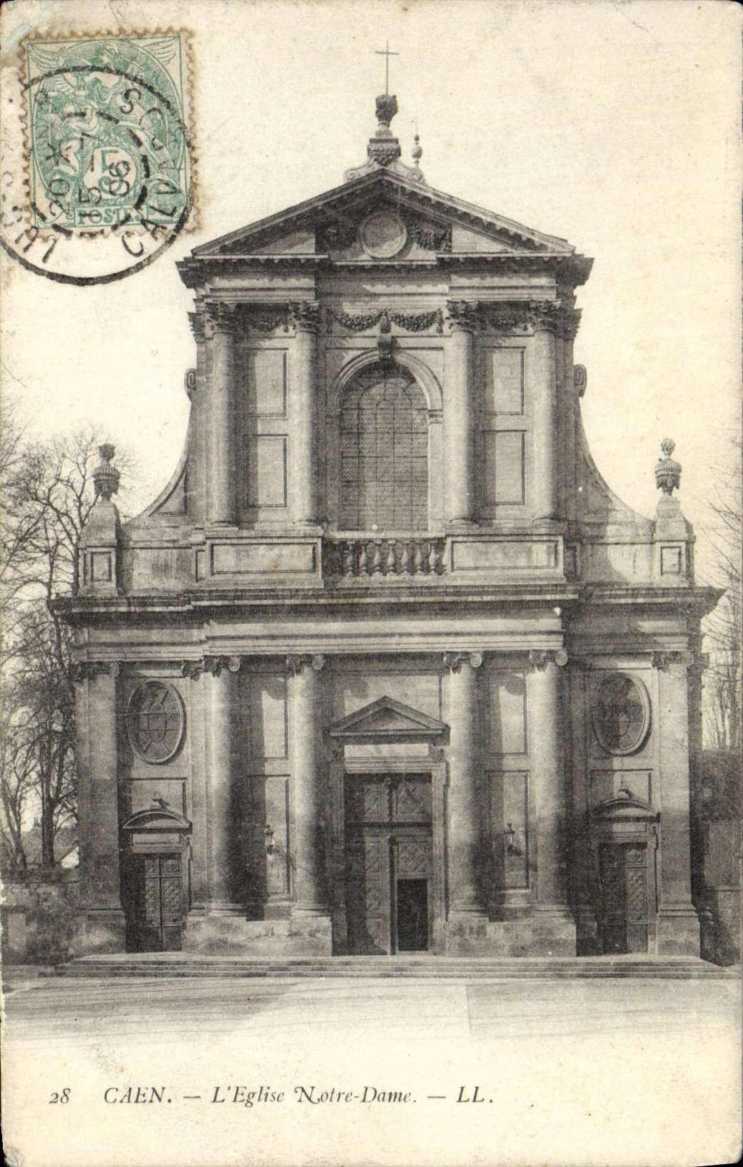 CPA Caen L'Eglise Notre Dame