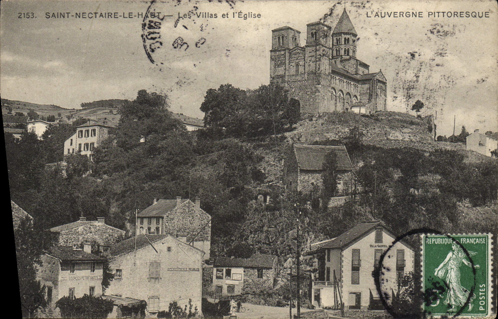 VINTAGE POSTCARD Holy Nectary the Binder Villas And the Church