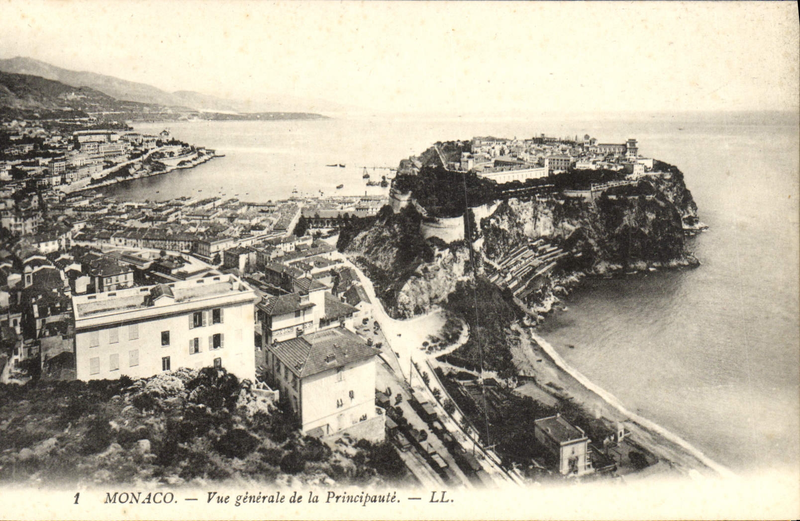 CPA Monaco Vue Generale De La Prinicipaute