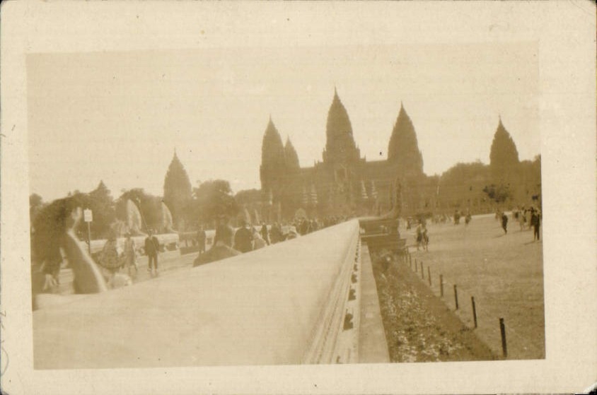 Small Paris photograph Fair Colonial July 1931 Temple of Angkor Vat