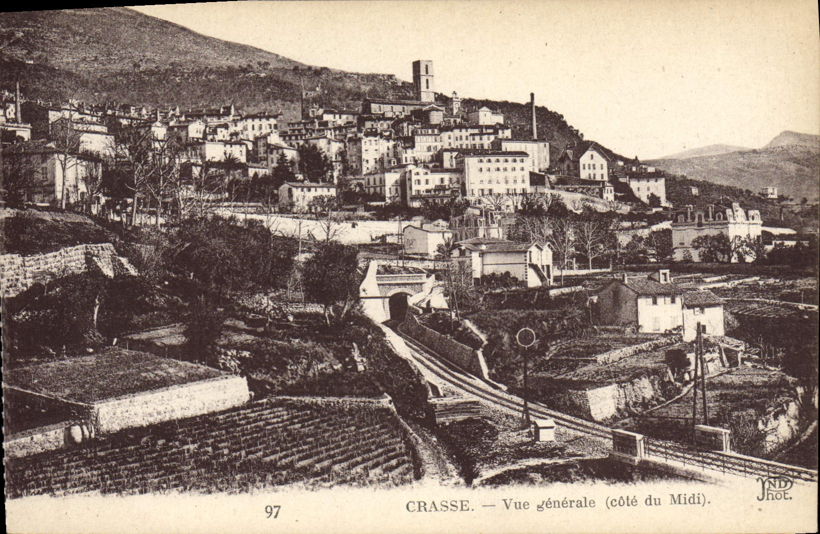 CPA Grasse Vue Generale Cote du Midi