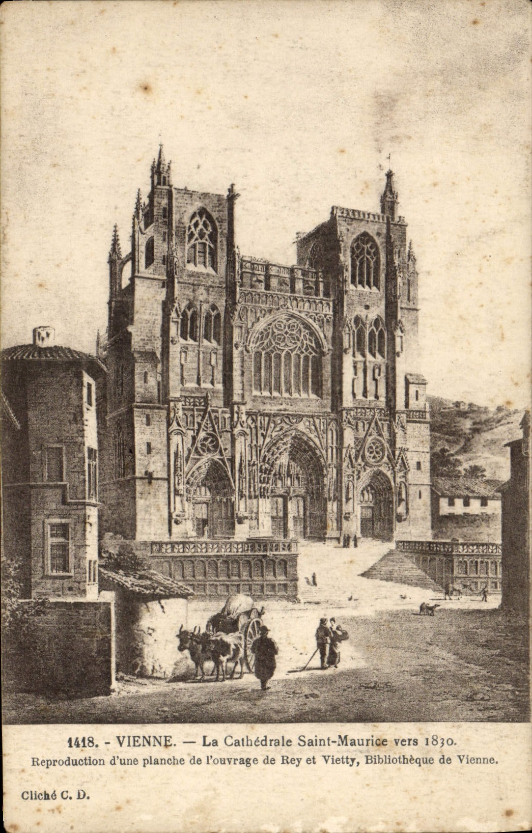 CPA Vienne La Cathedrale Saint Maurice Vers 1830