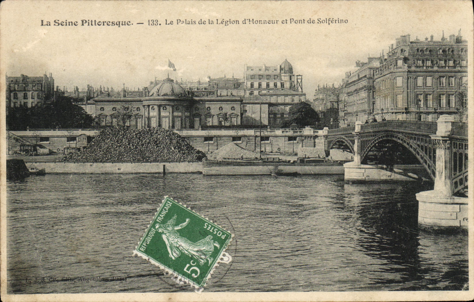 CPA La Seine Pittoresque Le Palais De La Legion d'Honneur Et Pont De Solferino Paris 