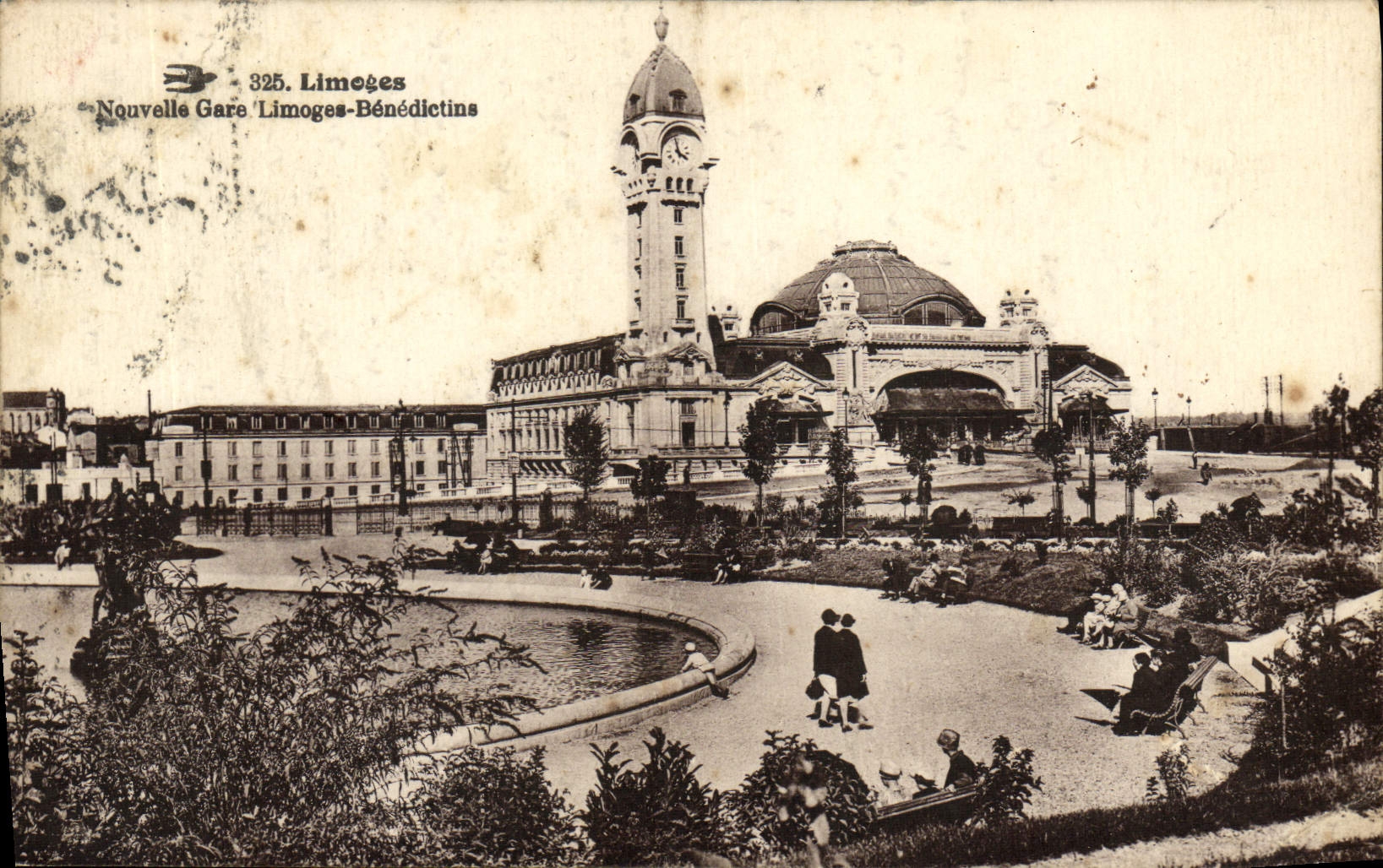 VINTAGE POSTCARD Limoges Nouvelles Parks Limoges Benedictins