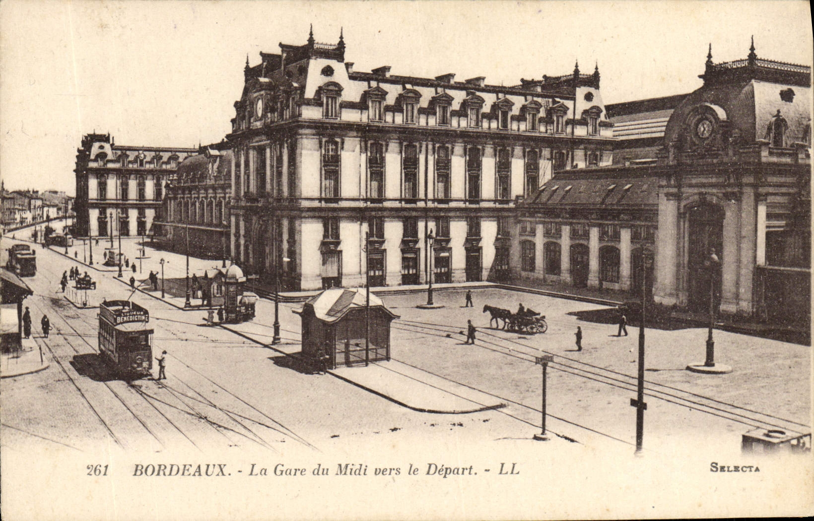 CPA Bordeaux La Gare Du Midi Vers Le Depart
