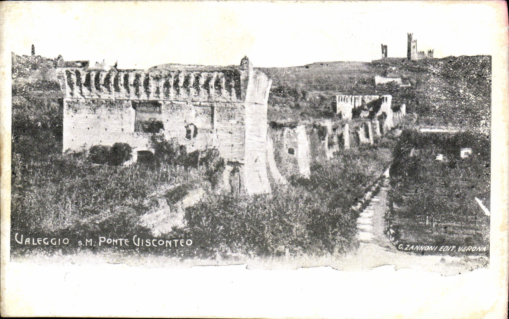 CPA Valeggio s m Ponte Visconteo