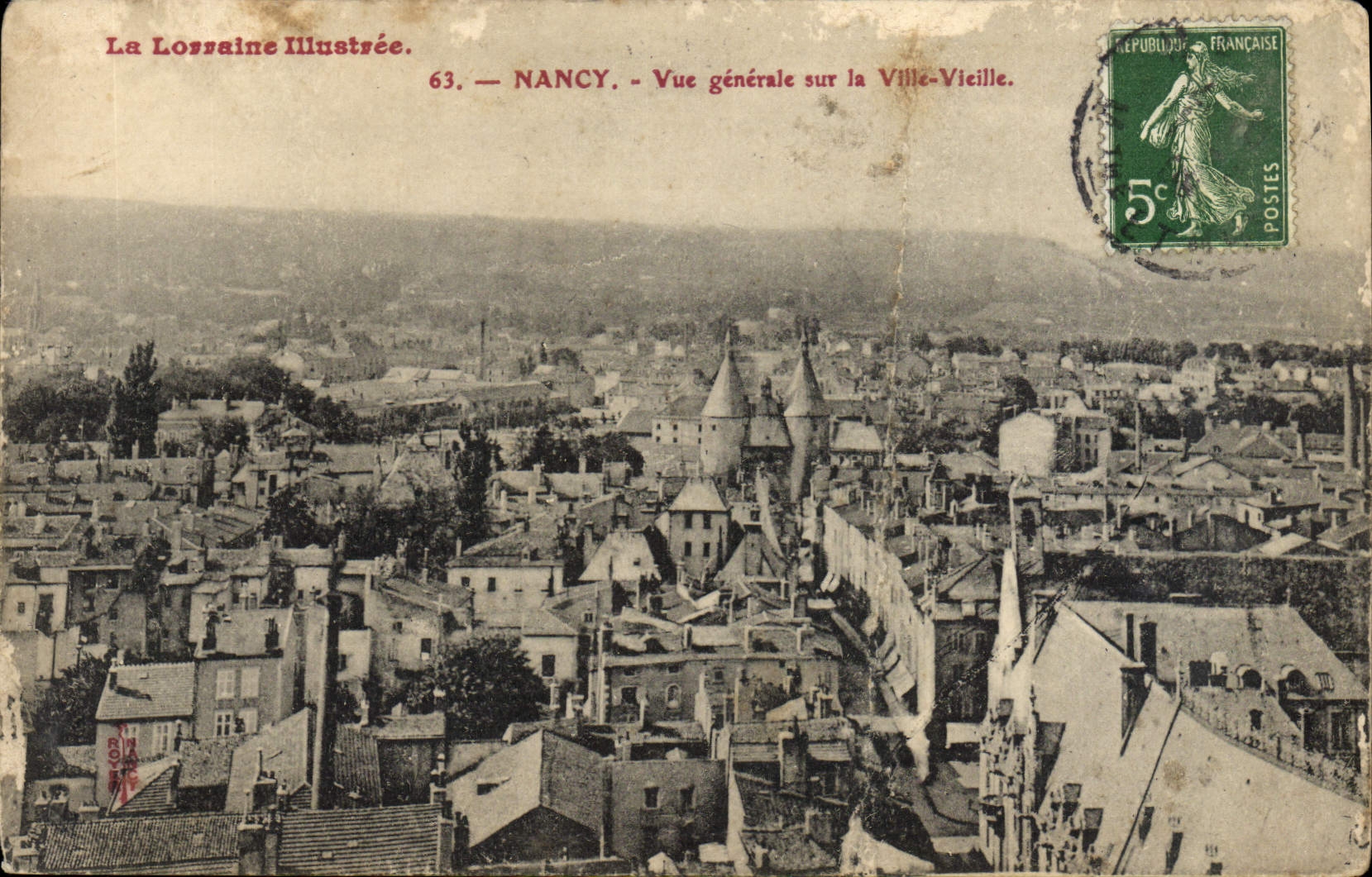 CPA La Lorraine Illustree Nancy Vue Generale Sur La Ville Vieille