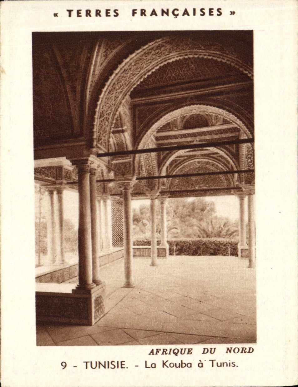 Paperboard French Grounds Tunisia Kouba has Tunis