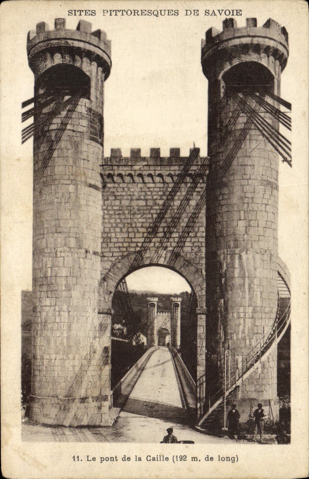 VINTAGE POSTCARD Picturesque Sites Of Savoy the Bridge Of Ruail