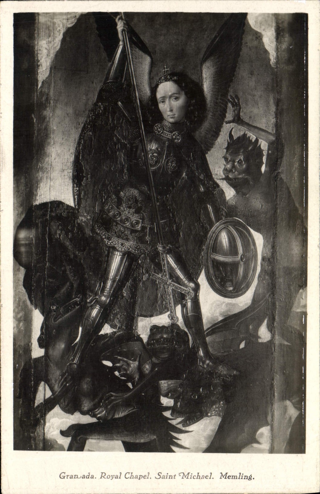 CPA Granada Royal Chapel Saint Michael Memling