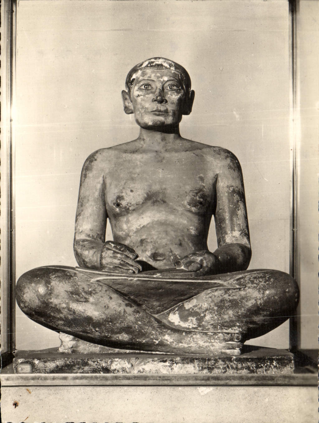 POSTAL MODERNA el escribano se puso en cuclillas Egype