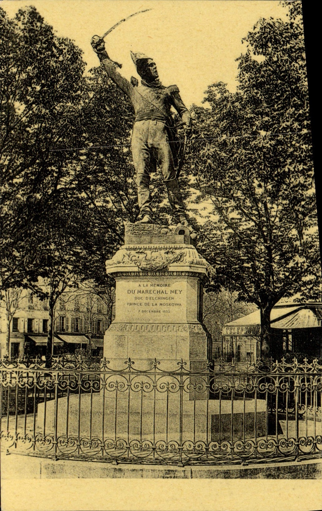 VINTAGE POSTCARD Rude Marecal Ney Paris Places Observatory