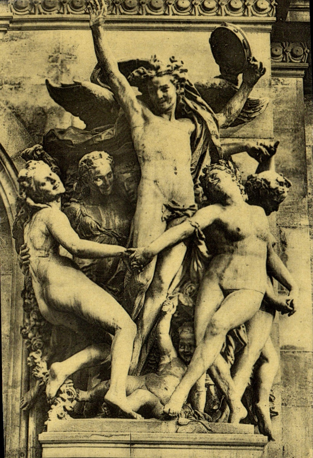 VINTAGE POSTCARD Carpeaux the Paris Dance Operated