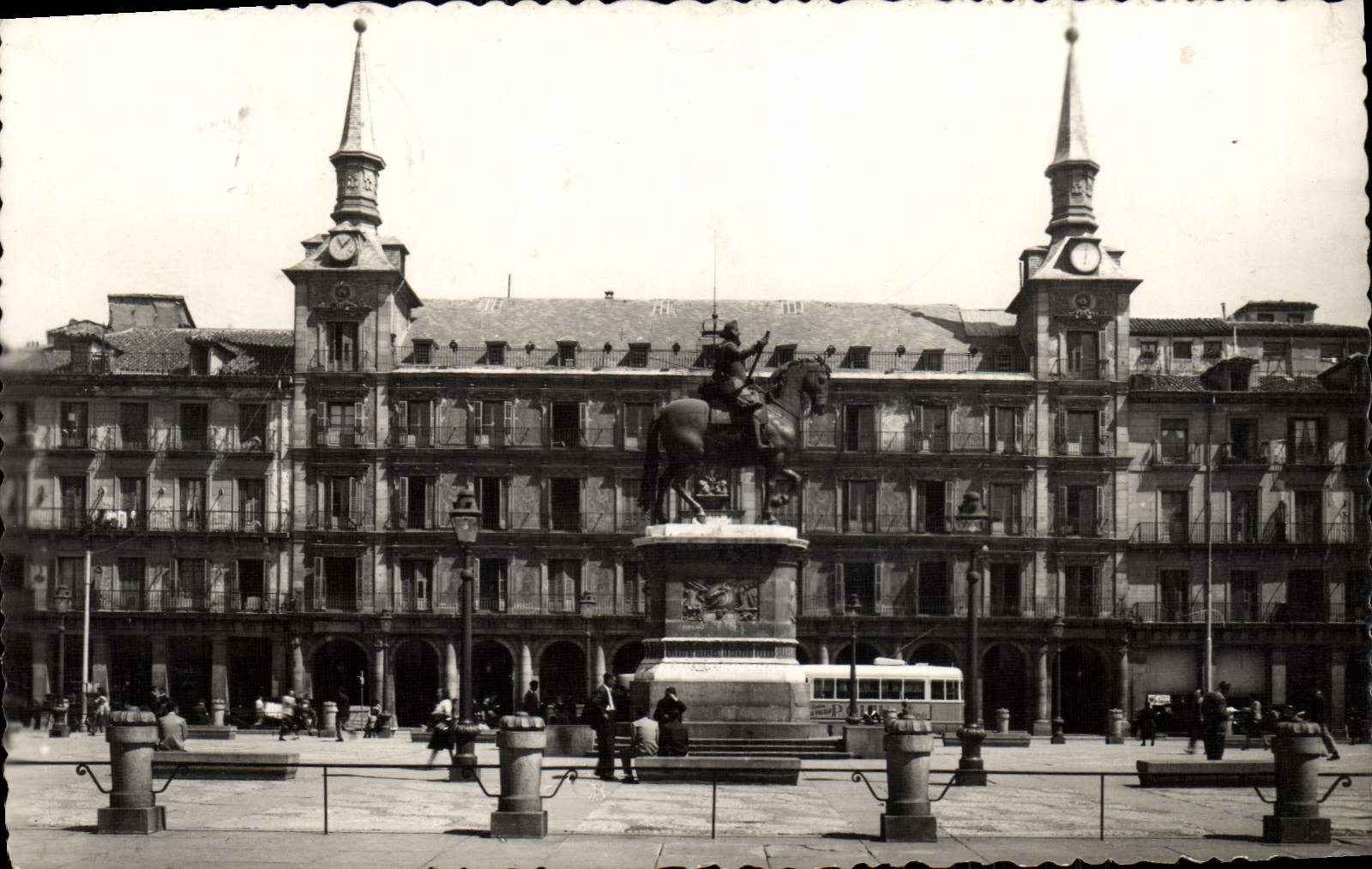 MODERN CARD Madrid Plaza Mayor Monumento has Felipe III