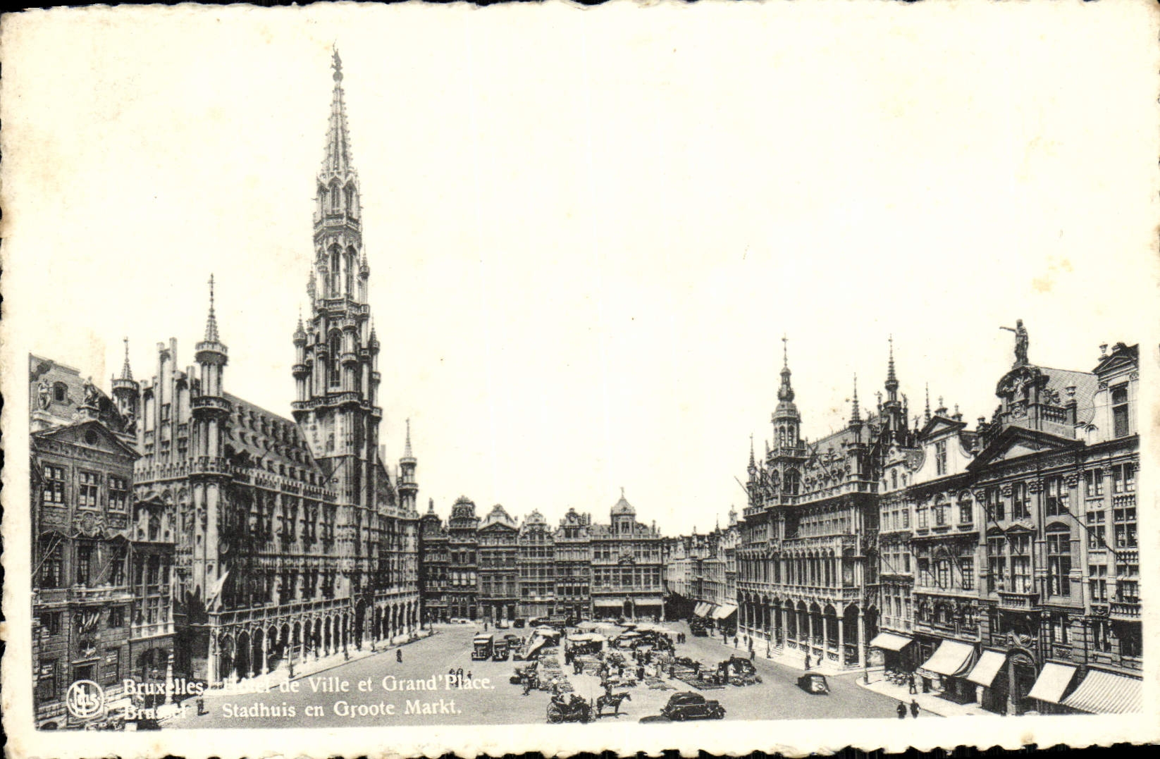 CPA Bruxelles Hotel De Ville Et grand Place