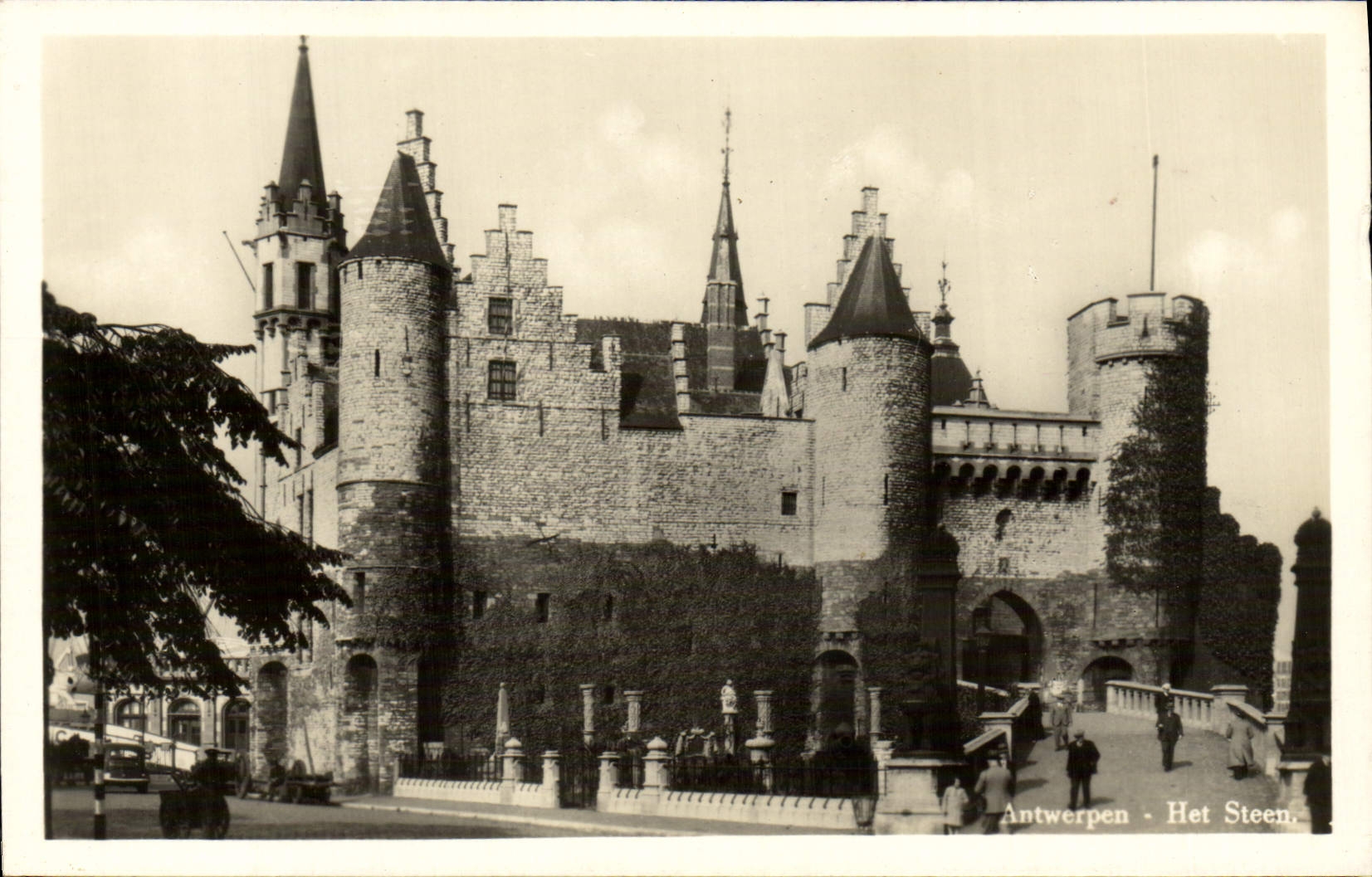 Het Steen de Antwerpen de la POSTAL de la VENDIMIA