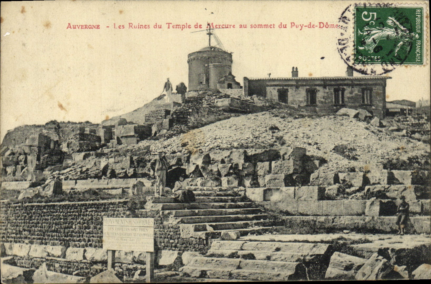 CPA Auvergne Les Ruines Du Temple De Mercure Au Sommet Du Puy De Dome