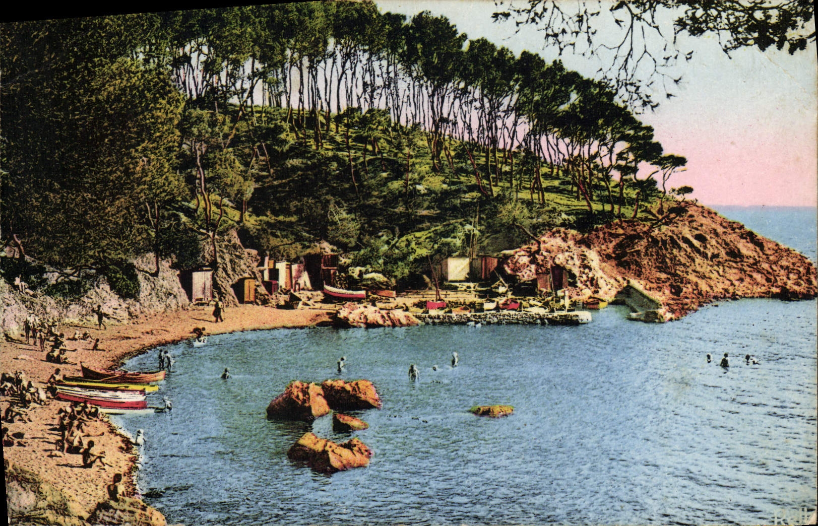 MODERN CARD Surroundings Of Toulon Handle De Mejean In the Brown Cape