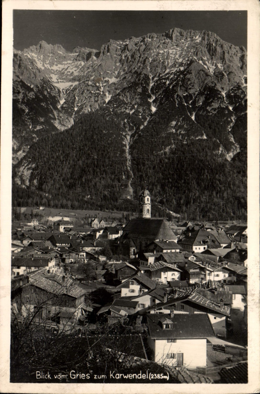 VINTAGE POSTCARD Blick Vom Gries Zum Karwendel