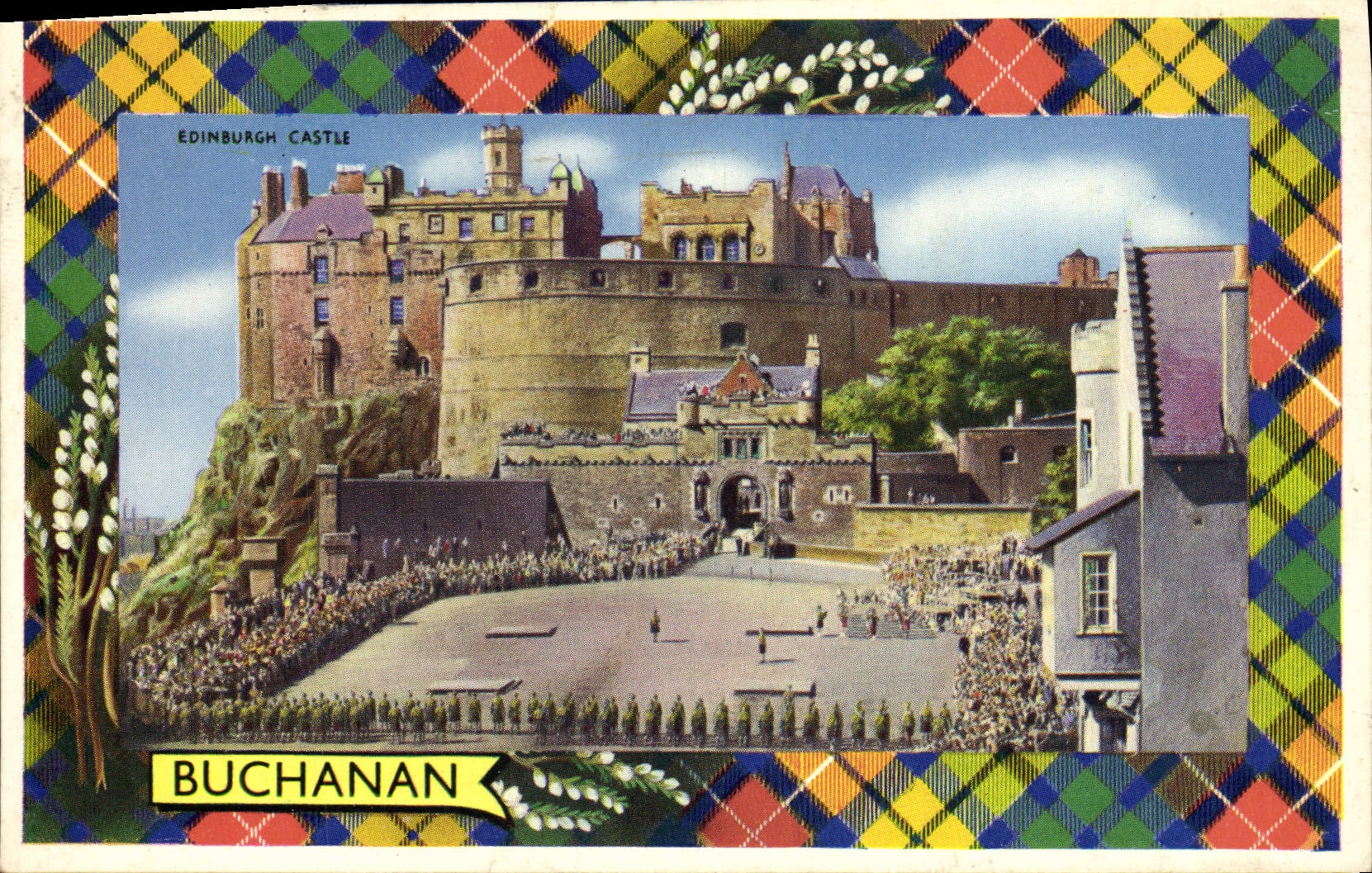 MODERN CARD Buchanan Edinburgh castle