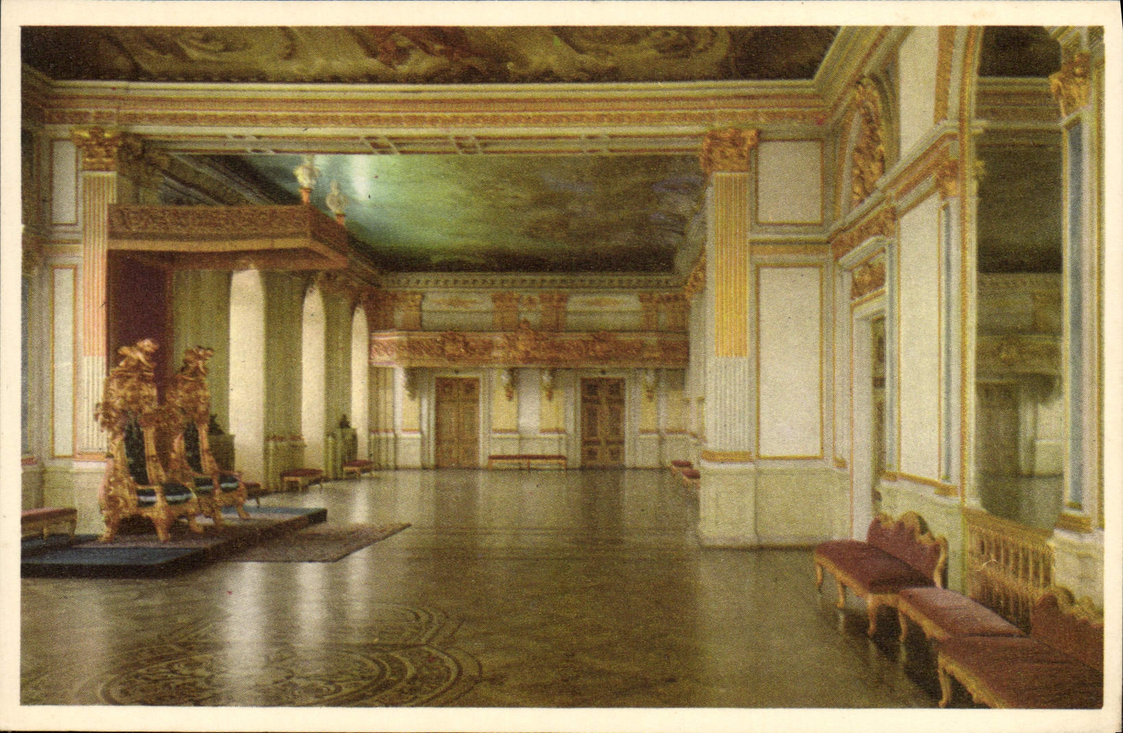 VINTAGE POSTCARD Stockholm Kungl Stoffet