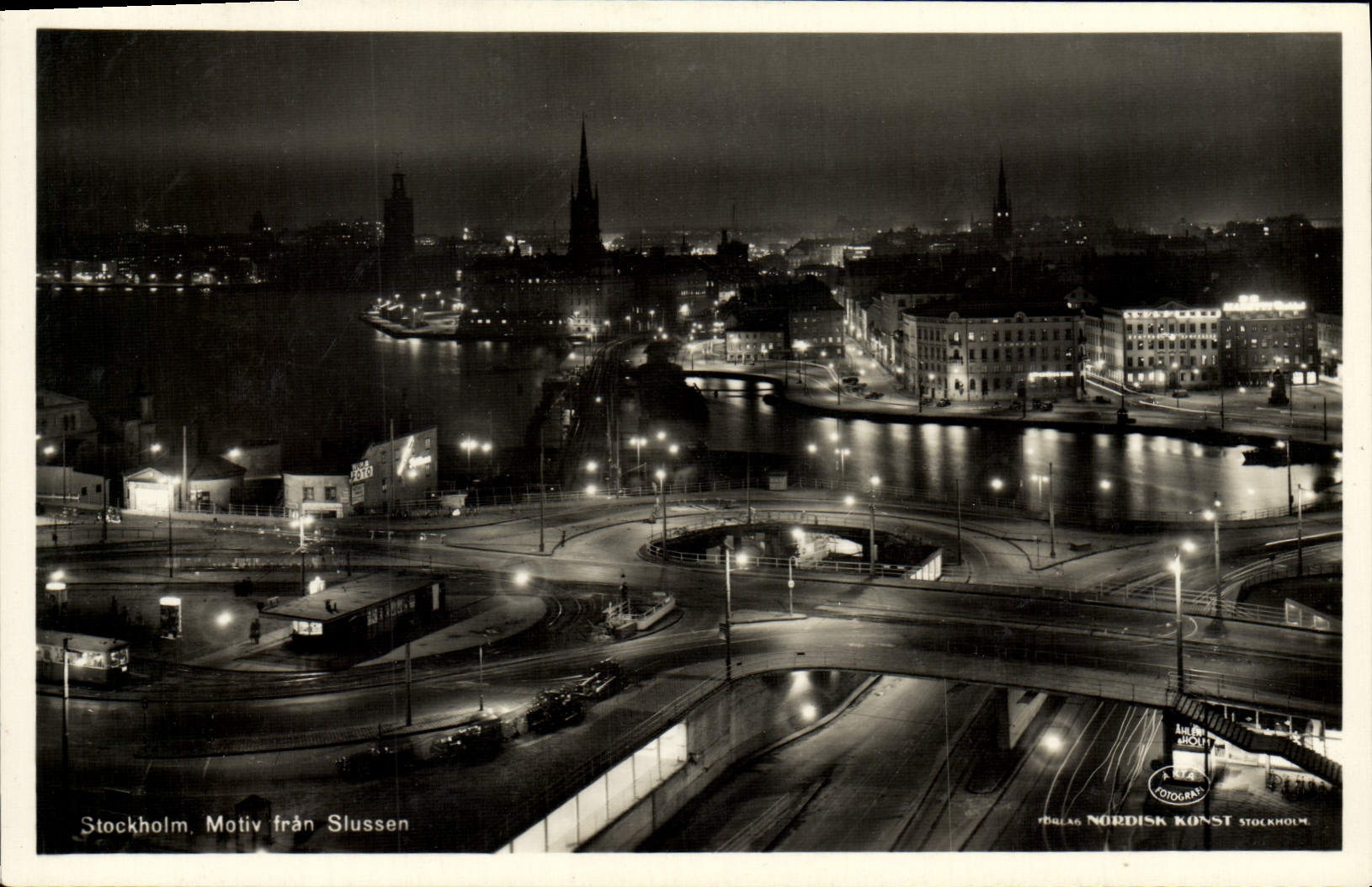 VINTAGE POSTCARD Stockholm Motiv Fran Stussen