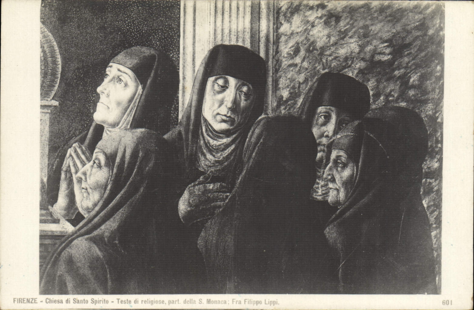 VINTAGE POSTCARD Firenze Chiesa Spirite Tested Di Religiese Part Deite S Mousca