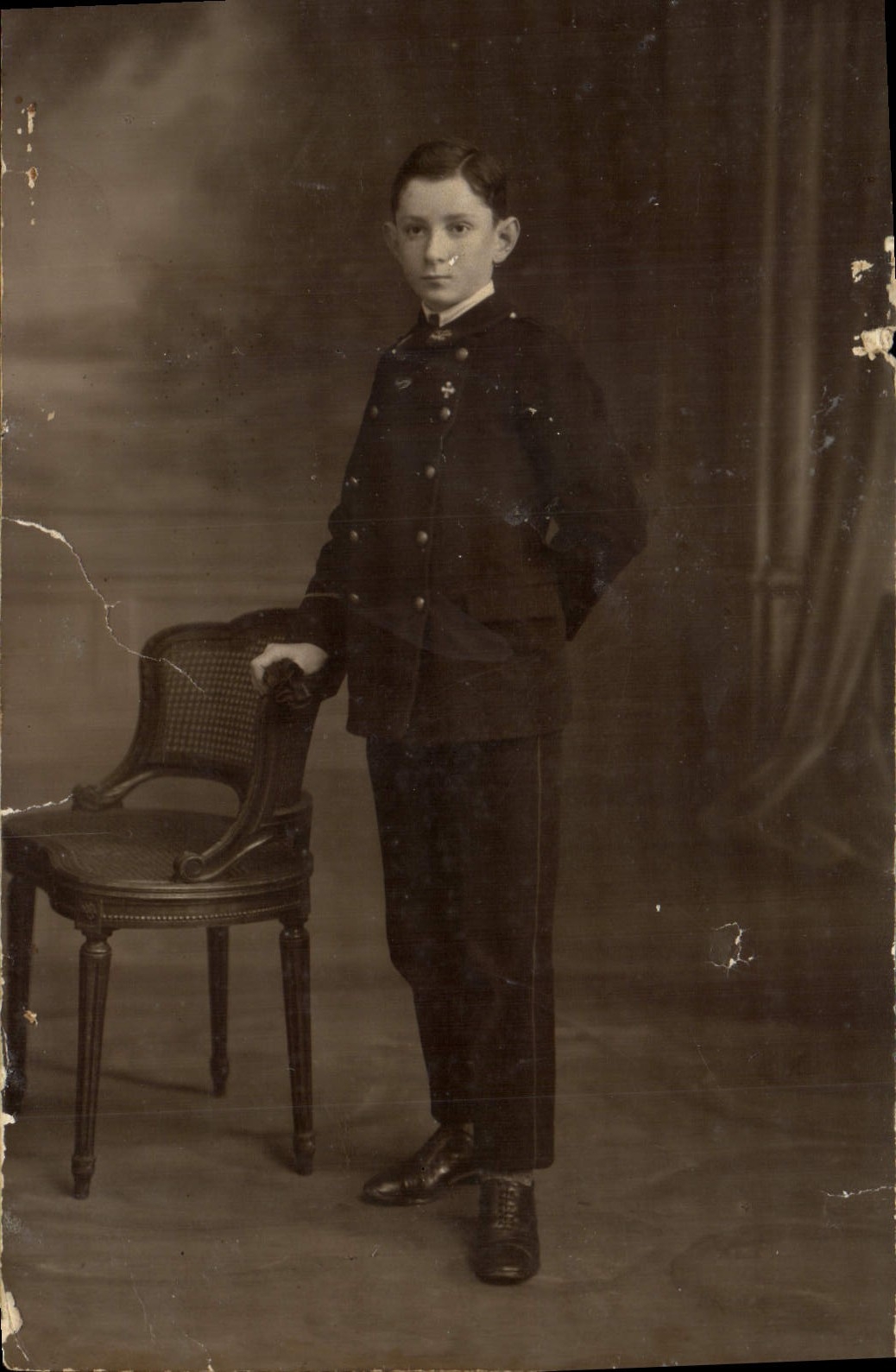 Real photo Child St Brieuc