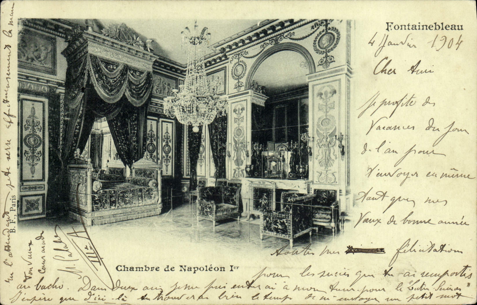 CPA Fontainebleau Chambre De Napoleon 1er