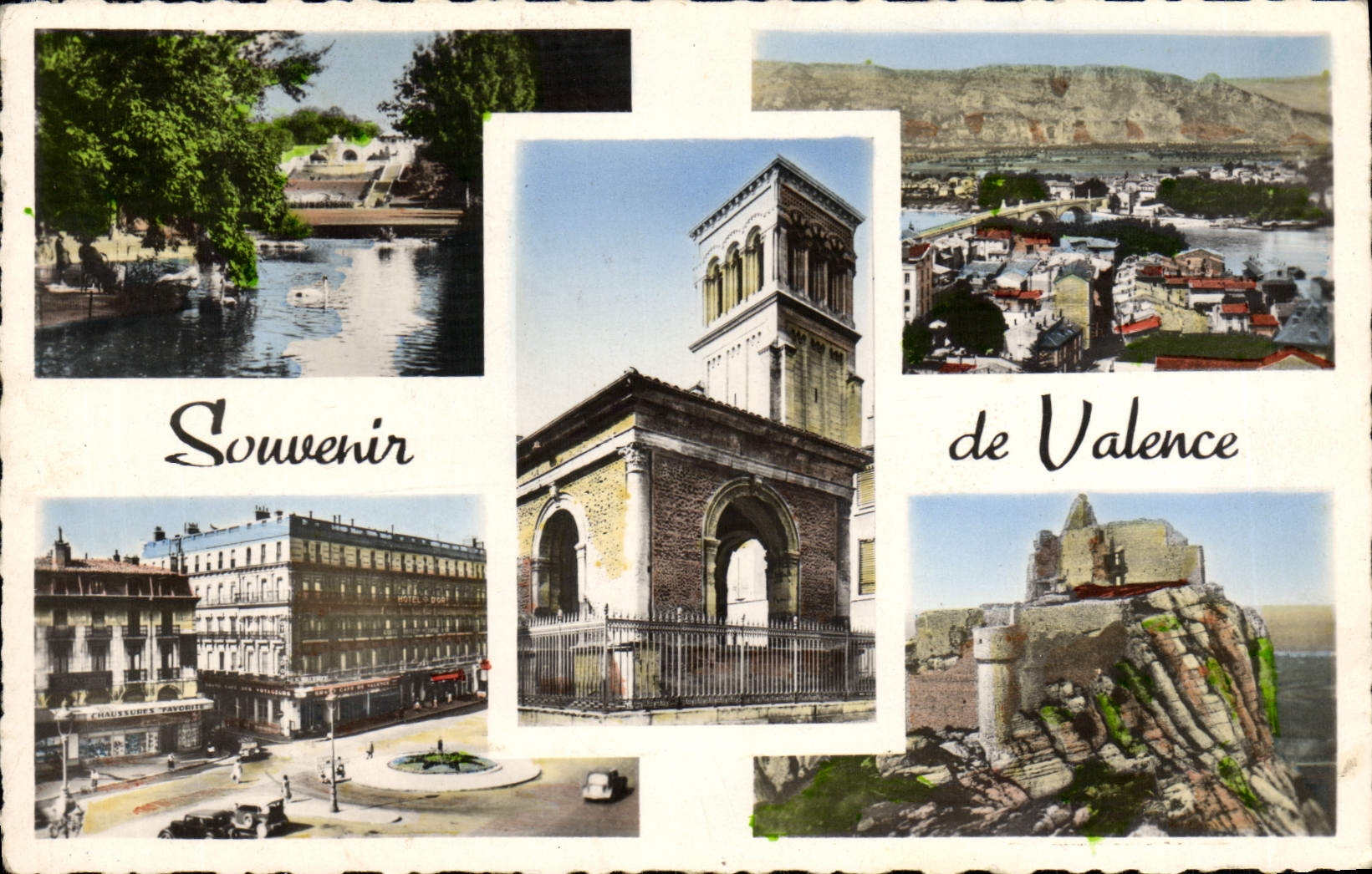 POSTAL MODERNA el recuerdo de la opinión de la valencia evita Jauvet en el Rhone