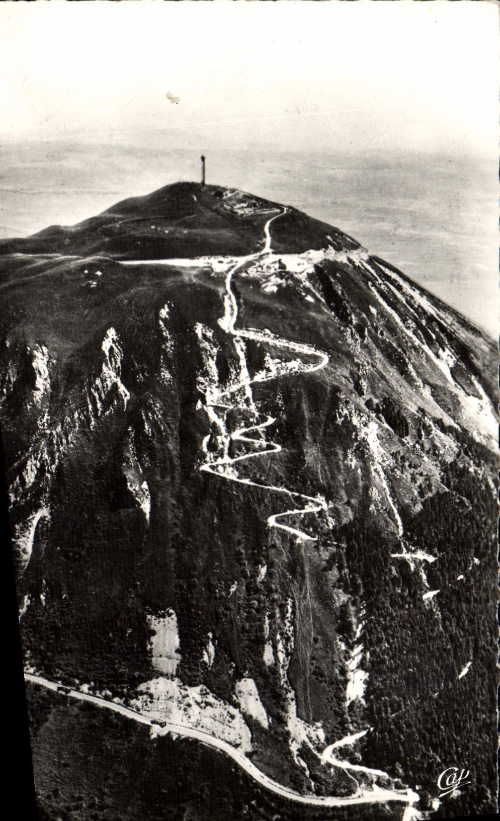 MODERN CARD the Highway On the left And the Roman Way Of Puy De Dome On the basis of the Collar De Ceyssat