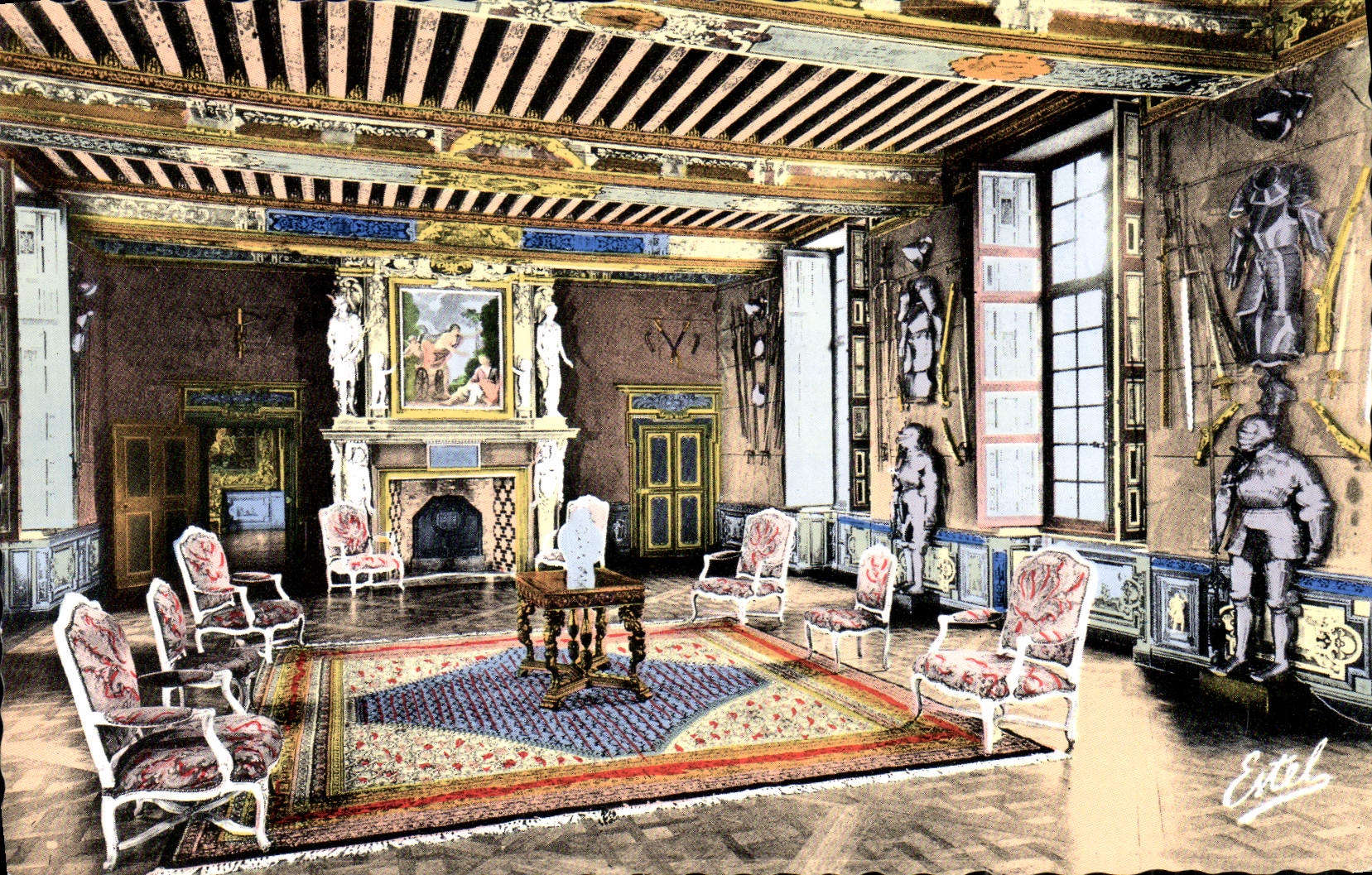 CPM Le Chateau De Cheverny La Salle Des Gardes