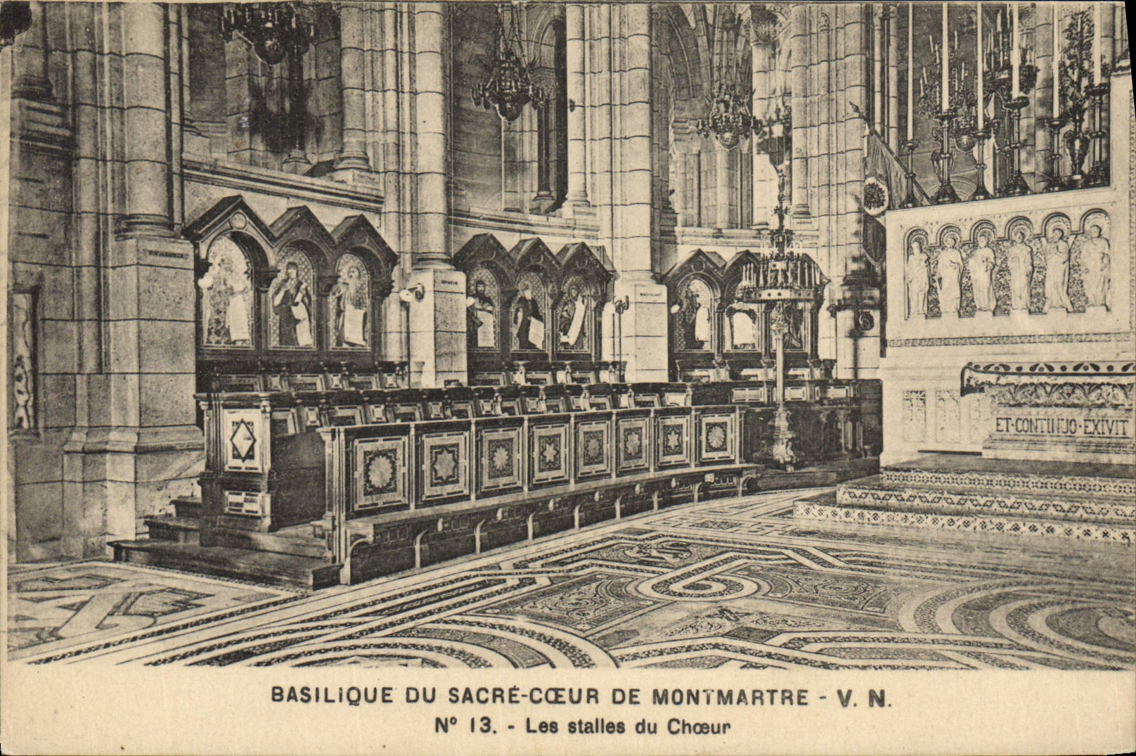 CPA Basilique Du Sacre Coeur De Montmartre Les stalles du choeur Paris