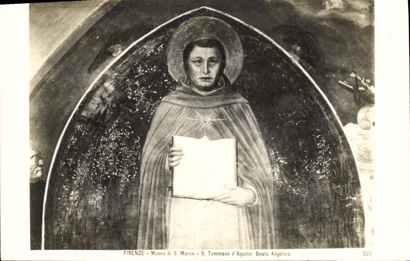 POSTAL Di Mused Firenze Marco S Tammaso D Aquino Beato Angeliro de la VENDIMIA