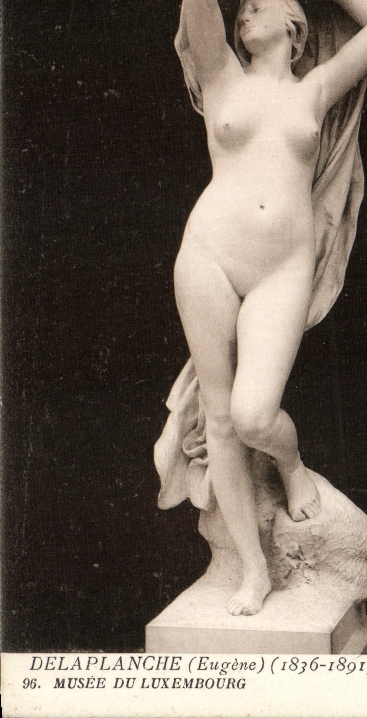 VINTAGE POSTCARD Delaplanche Museum Of Luxembourg dawn