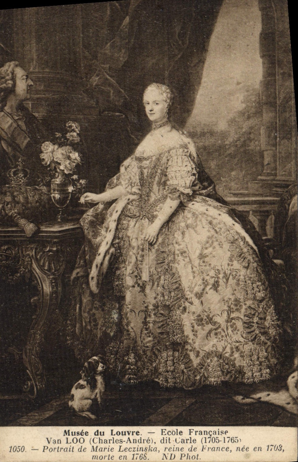 CPA Musee du Louvre Ecole Francaise Van Loo Marie Leczinska reine de France en 1703