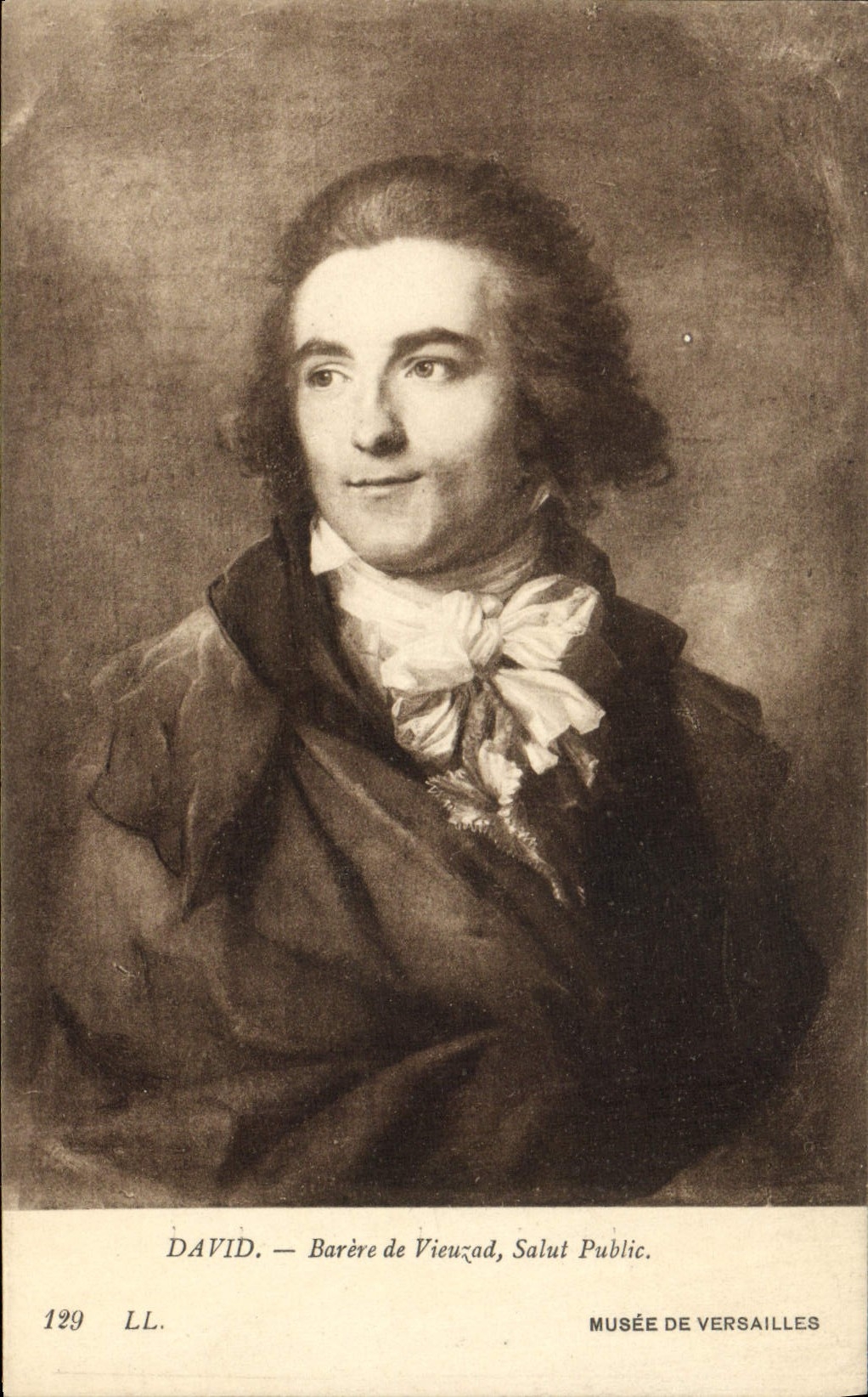 VINTAGE POSTCARD Museum Of Versailles David Barere de Vieuzad Public Hello