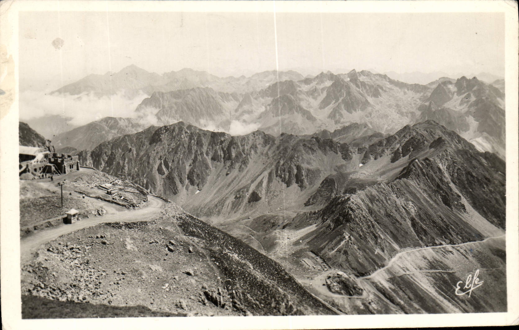 CPM pic du Midi Terminus de la nouvelle route Col et hotellerie de Sencours lac d'Oncet 