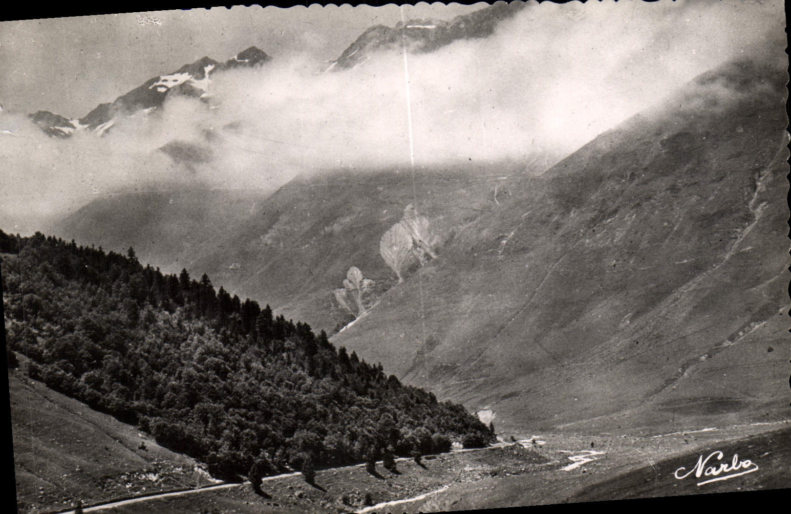 CPM Les Pyrenees Le Tourmalet Descente vers Barrege