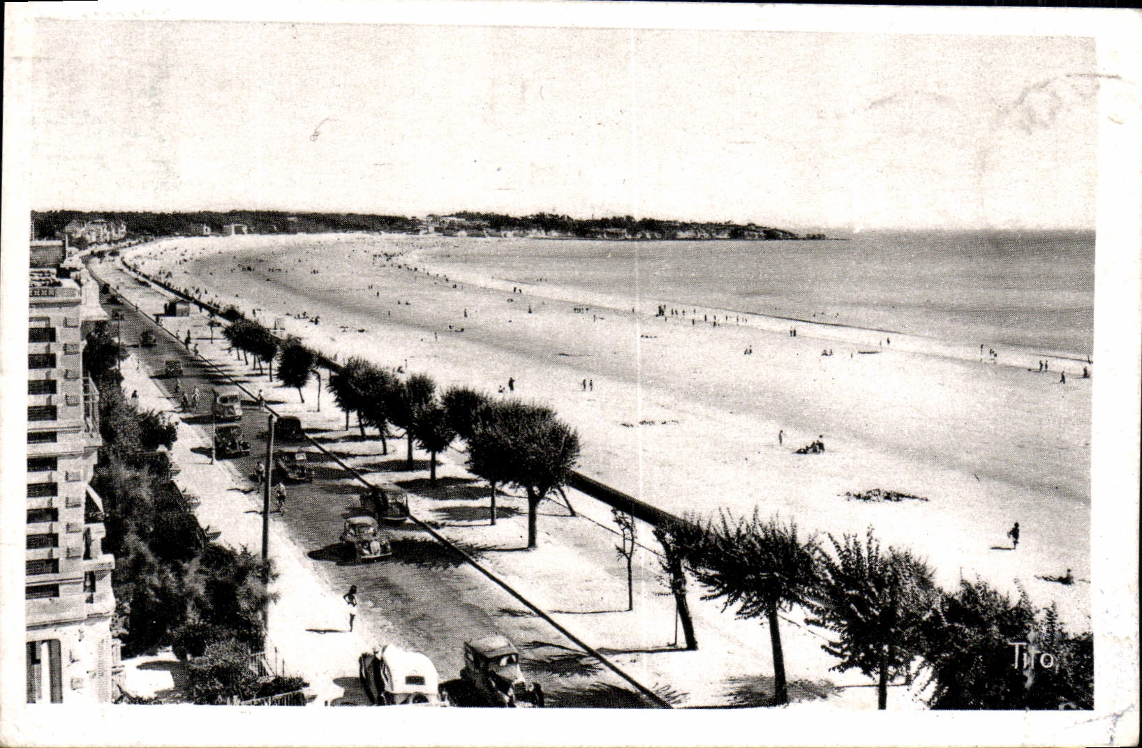 POSTAL Royan de la VENDIMIA la cornisa grande hacia Paradou