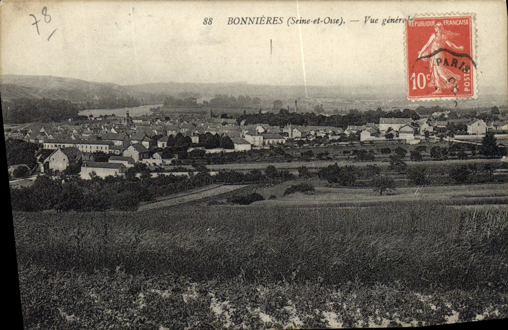 CPA Bonnieres Vue generale
