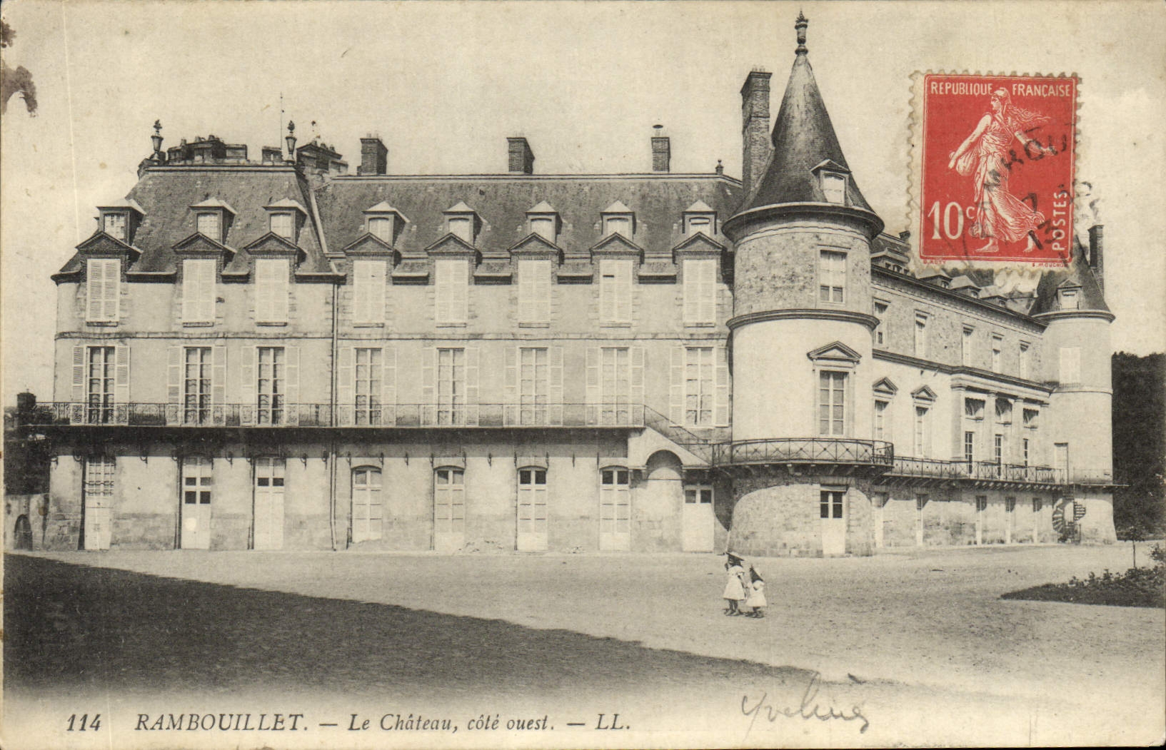 CPA Rambouillet Le Chateau Cote Ouest