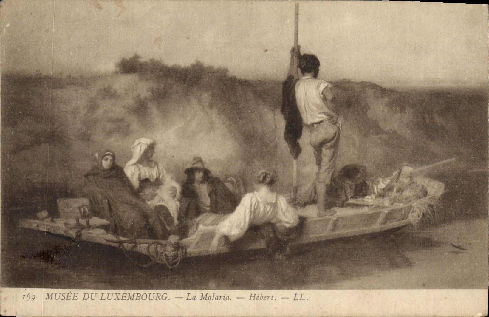 VINTAGE POSTCARD Museum Of Luxembourg the Hebert Malaria