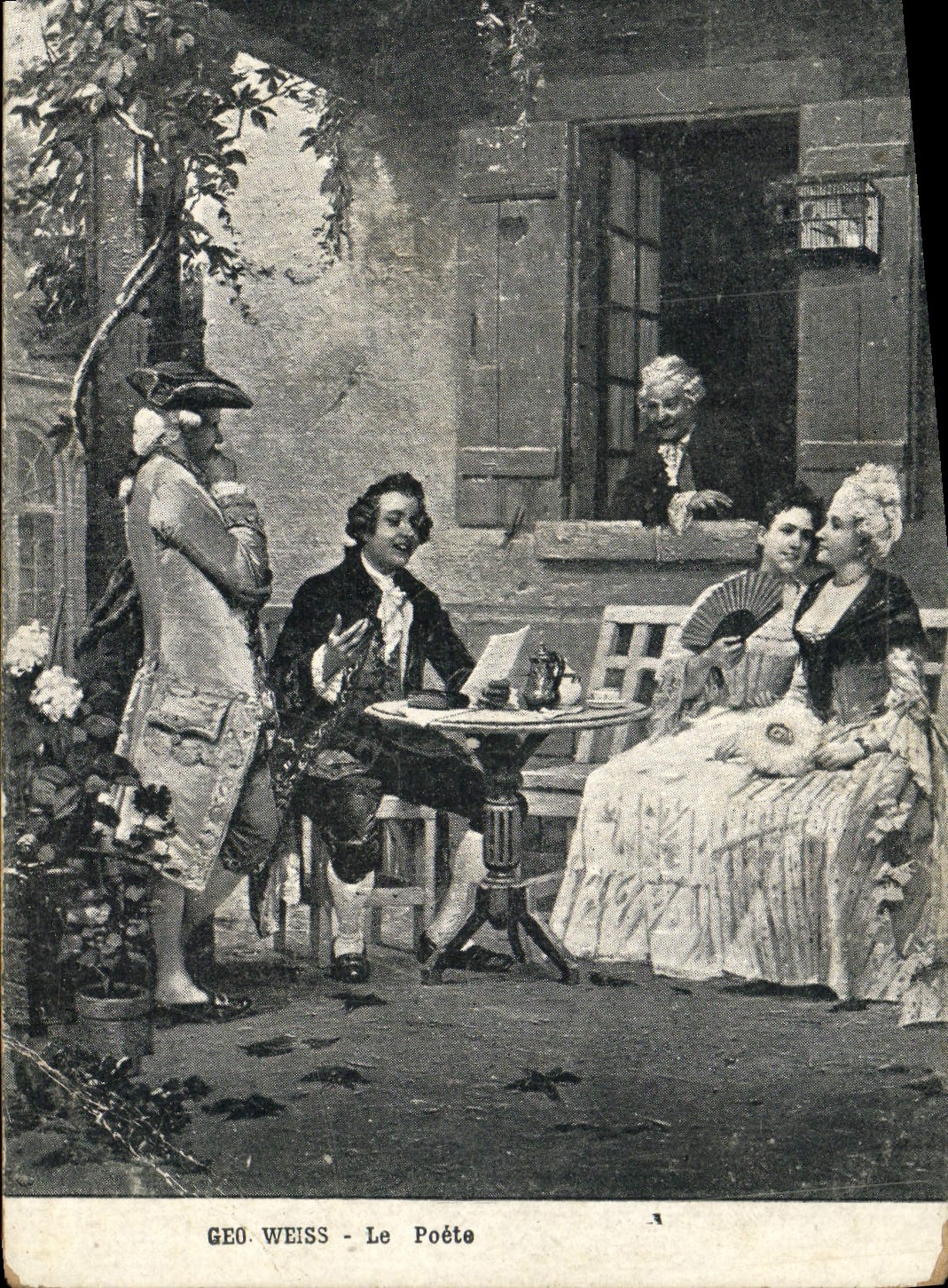 VINTAGE POSTCARD Geo Weiss the Poet