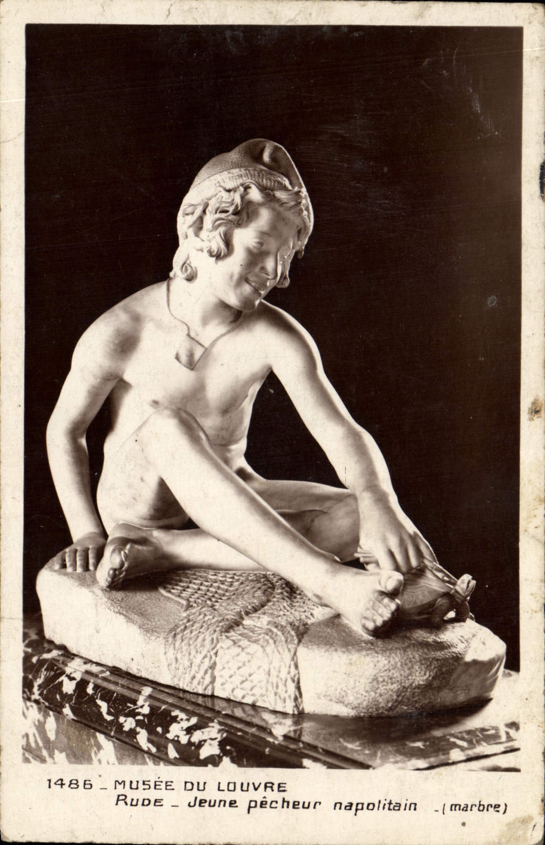 VINTAGE POSTCARD Museum Of Young Hard Louvre Sinning Neapolitan